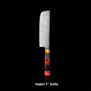 nakiri 7 inch chef knife multi coloured